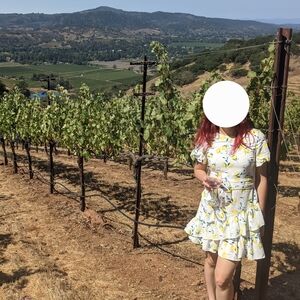 Banana Republic lemon print flirty feminine mini dress